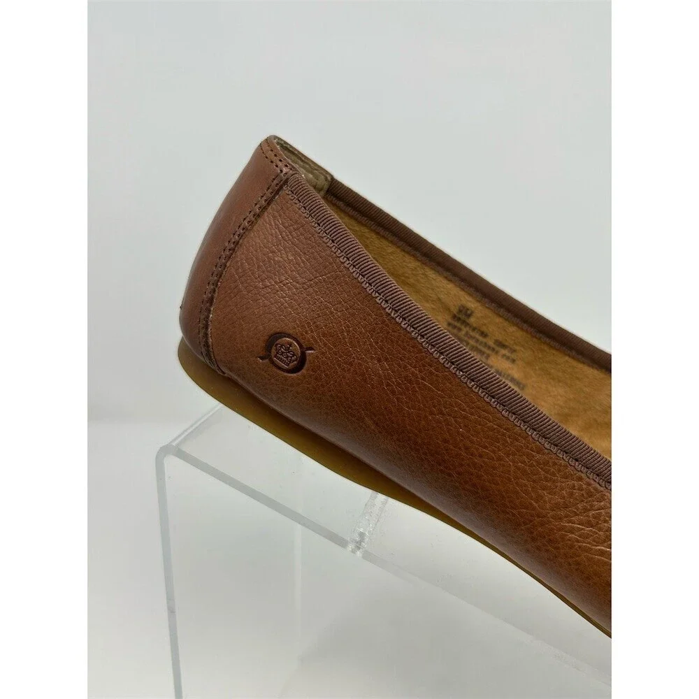 Born Ballet Flats Womens Size 9M Brown Round Toe Bow Slip On Comfort Size 9